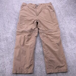 Vintage Nike ACG Pants Mens XL Khaki Baggy Convertible Zip Off Pocket Hiking Y2K